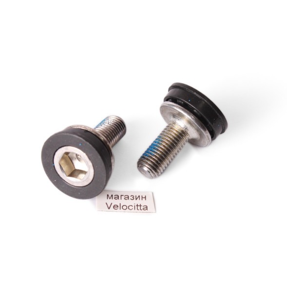 Болт вала каретки Neco СР, с пыльником, под шестигранник, фиксатор резьбы, серебро