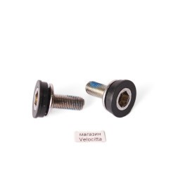 Болт вала каретки Neco СР, с пыльником, под шестигранник, фиксатор резьбы, серебро