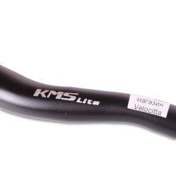 Руль велосипедный KMS Lite, MTB, 650 мм, Ø 22,2 мм, посадка Ø 31,8 мм, изогнутый, подъем 20 мм, металлический, черный