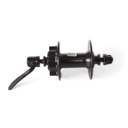 Втулка велосипедная Shimano Tourney TX506, EHBTX506AAL, передняя, алюминий, 108 мм, 36 отверстий, 6-болтов, чёрный