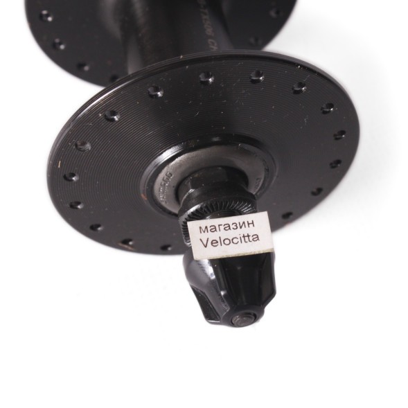 Втулка велосипедная Shimano Tourney TX506, EHBTX506AAL, передняя, алюминий, 108 мм, 36 отверстий, 6-болтов, чёрный