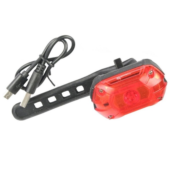 Фонарь для велосипеда Klonk 11930, задний, аккумуляторный, 700 mAh, LiPo 3.7 V, USB кабель, корпус- IPX4 Waterproof, блистер