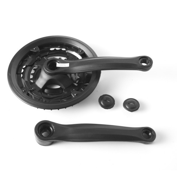 Система шатунов велосипедная PC02-S2442SG-2, 26&amp;quot; D-EDх3, 24/34/42T, 170 мм, под квадрат, с защитой, сталь, черный