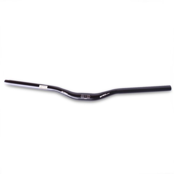 Руль велосипедный KMS Lite, MTB, 650 мм, Ø 22,2 мм, посадка Ø 31,8 мм, изогнутый, подъем 20 мм, алюминиевый, черный