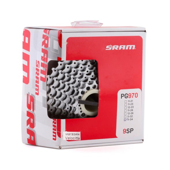 Кассета велосипедная Sram PG-970, 9SP, 11-34 зуб.