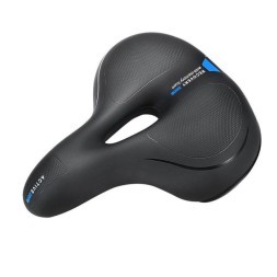 Седло велосипедное Saddle AZ-6835, T-02, 255х185 мм, Elastomer, Comfort Series, Memory foam, с вент. отверстием, с замком