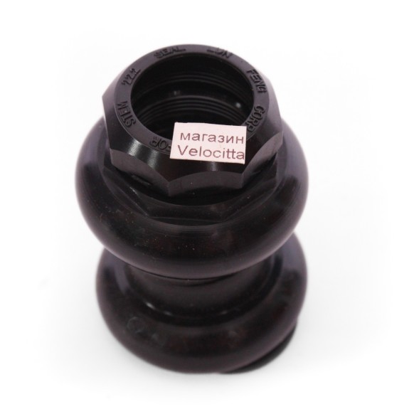 Рулевая колонка велосипедная First LF9001AW 1&amp;quot;, резьбовая, EC 29/25,4-24tpi, EC 29/27, подшипники 5/32&amp;quot;x16- 2шт, высота 36.8 мм, Black