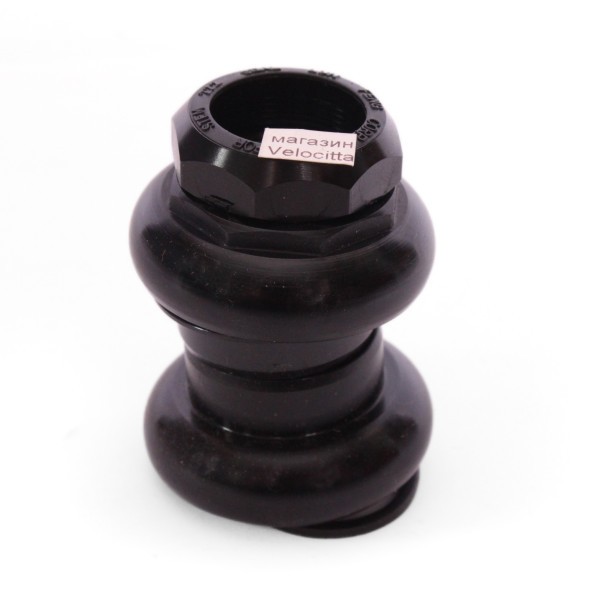 Рулевая колонка велосипедная First LF9001AW 1&amp;quot;, резьбовая, EC 29/25,4-24tpi, EC 29/27, подшипники 5/32&amp;quot;x16- 2шт, высота 36.8 мм, Black