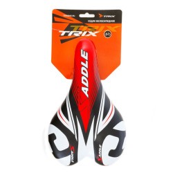 Седло Hongfei HF-AZ-5593-3-BKR, детское, 230х145 мм, черно-красное