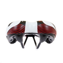 Седло Hongfei HF-AZ-5593-3-BKR, детское, 230х145 мм, черно-красное