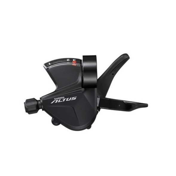 Переключатель/Шифтер Shimano Altus M2010, левый, 3 скорости, индикатор, трос 1800 мм, Black, без уп.