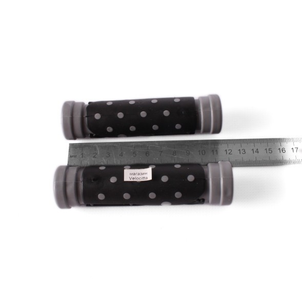 Грипсы велосипедные Joykie &amp;quot;Точка&amp;quot;, 120 мм, резиновые, серый