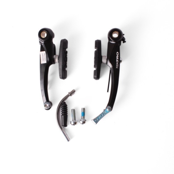 Рычаги тормозные передние Tektro C-310 V-brake 110 мм, колодки 70 мм, комплект, алюминий, черный