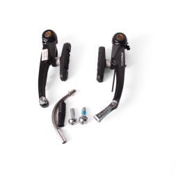 Рычаги тормозные передние Tektro C-310 V-brake 110 мм, колодки 70 мм, комплект, алюминий, черный