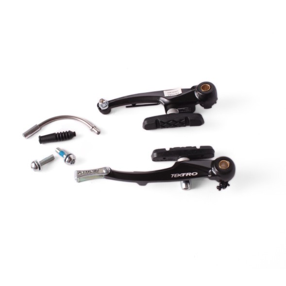 Рычаги тормозные передние Tektro C-310 V-brake 110 мм, колодки 70 мм, комплект, алюминий, черный