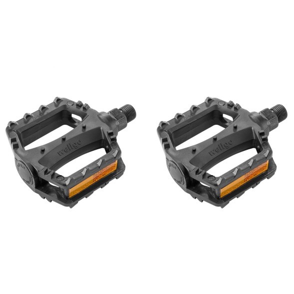 Велопедали Wellgo LU-968, 100x83 мм, ось 9/16&amp;quot;, пластик/сталь, шарикоподшипники, черный