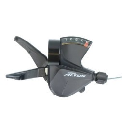 Переключатель велосипедный Shimano Altus M2010, правый, 9 speed, индикатор, трос 2050 мм, черный, без/уп.