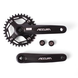 Система велосипедная Accura FSA16-FTS100-1, стальная звезда NW (BCD104), 34T, 170 мм, под квадрат, без защиты