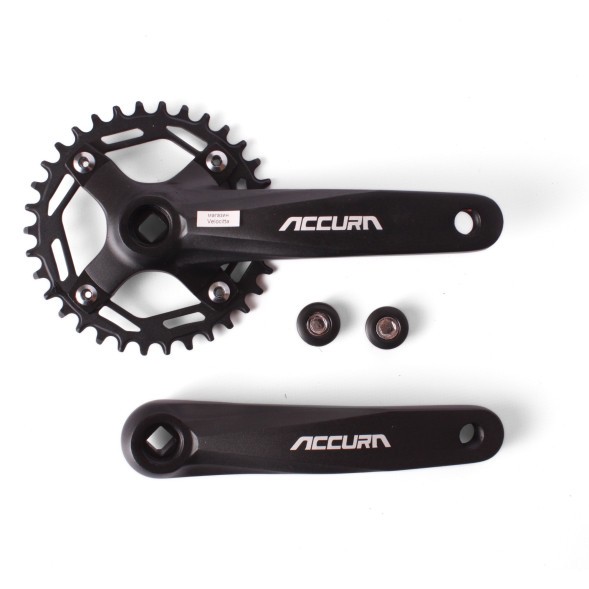 Система велосипедная Accura FSA16-FTS100-1, стальная звезда NW (BCD104), 34T, 170 мм, под квадрат, без защиты