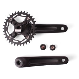 Система велосипедная Accura FSA16-FTS100-1, стальная звезда NW (BCD104), 34T, 170 мм, под квадрат, без защиты