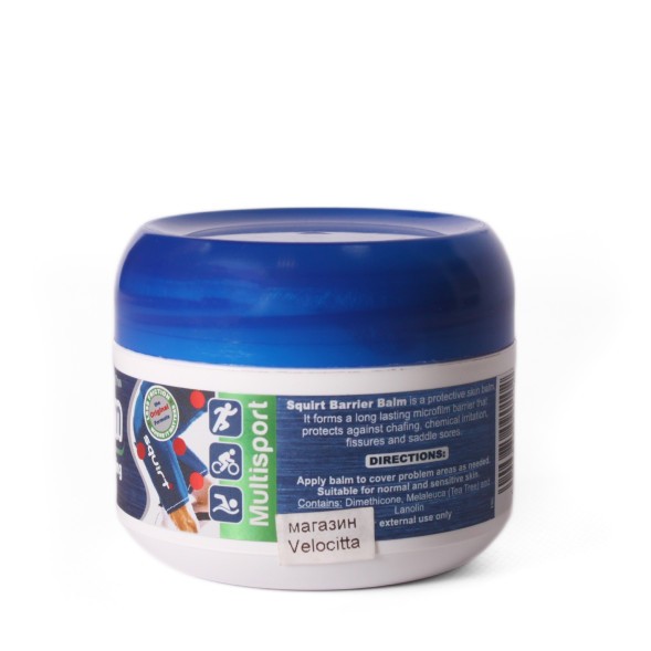 Бальзам от натёртостей Squirt Barrier Balm Long lasting Chamois cream, Multisport, для кожи, 100 г