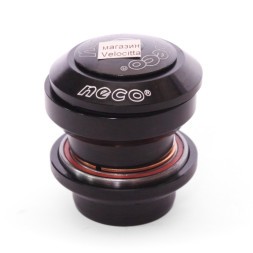 Рулевая колонка Neco H773, 1-1/8", б/резьбовая, полуинтегрированная, EC 34/28.6, EC 34/30, подшип. 41.8x30.15x7 мм x 45°-2шт, с якорем, h-29 мм, инд. уп.