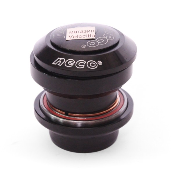 Рулевая колонка Neco H773, 1-1/8&amp;quot;, б/резьбовая, полуинтегрированная, EC 34/28.6, EC 34/30, подшип. 41.8x30.15x7 мм x 45°-2шт, с якорем, h-29 мм, инд. уп.