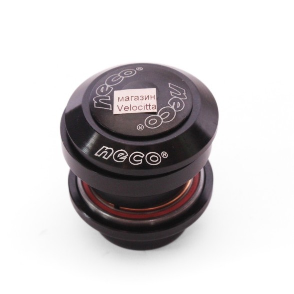 Рулевая колонка Neco H773, 1-1/8&amp;quot;, б/резьбовая, полуинтегрированная, EC 34/28.6, EC 34/30, подшип. 41.8x30.15x7 мм x 45°-2шт, с якорем, h-29 мм, инд. уп.