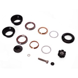 Рулевая колонка Neco H773, 1-1/8", б/резьбовая, полуинтегрированная, EC 34/28.6, EC 34/30, подшип. 41.8x30.15x7 мм x 45°-2шт, с якорем, h-29 мм, инд. уп.