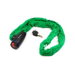 Замок противоугонный Trix GK105.308-GREEN, цепь, с ключами, 6×1200 мм, в тканевой оплетке, блистер