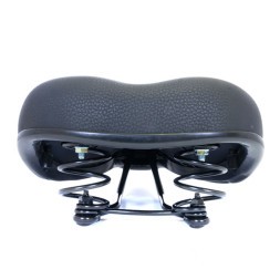 Седло велосипедное Hongfei HF-AZ-4520-0-BK, 245x200 мм, комфортное, на пружинах, б/уп.