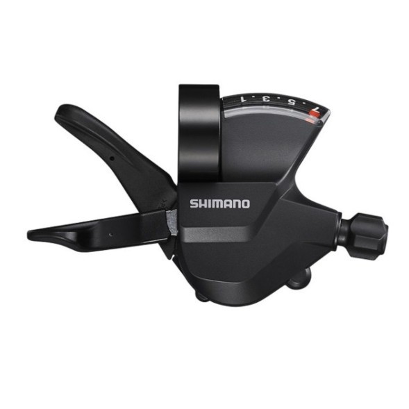 Манетка/шифтер переключения Shimano Altus M315, правый, 7 передач, индикатор, трос 2050 мм, Black, торг. уп.