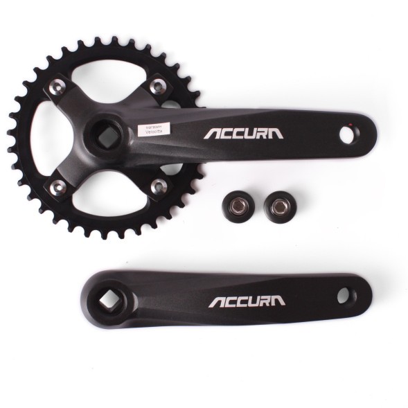 Система шатунов велосипедная Accura FSA16-FTS100, алюм. звезда Narrow Wide (BCD104), 36 зубов, 170 мм, под квадрат, без защиты