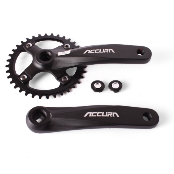 Система шатунов велосипедная Accura FSA16-FTS100, алюм. звезда Narrow Wide (BCD104), 36 зубов, 170 мм, под квадрат, без защиты