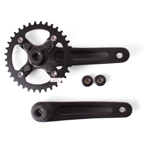 Система шатунов велосипедная Accura FSA16-FTS100, алюм. звезда Narrow Wide (BCD104), 36 зубов, 170 мм, под квадрат, без защиты