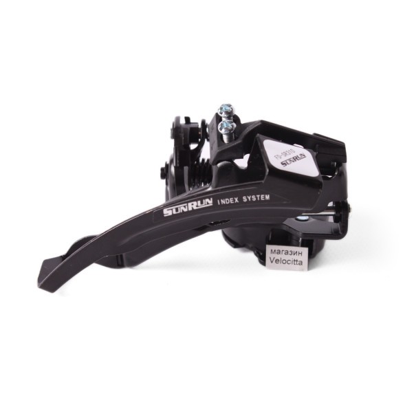 Переключатель передний SunRun FD-QD-13, 3 скорости, хомут 31.8 мм, универсальная тяга, 42T