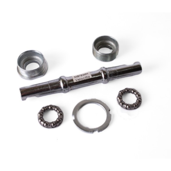 Каретка велосипедная Kenli, &amp;quot;Десна&amp;quot;, под клин, нерезьбовая, ось 145 мм, с подшипниками