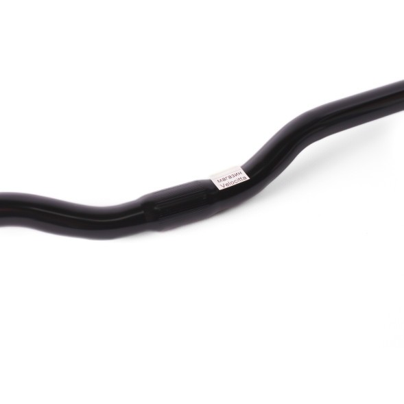 Руль велосипедный FF-D3, MTB, 670 мм, Ø 22,2 мм, посадка Ø 25,4 мм, подъем 30 мм, сталь, изогнутый, серебристый