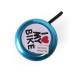 Звонок велосипедный Joy Kie 54BF-06 (I Love my Bike), Classic, алюминий/пластик, синий
