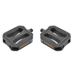 Педали велосипедные Wellgo LU-P6, 108x96 мм, ось 9/16&amp;quot;, пластик/сталь, черный