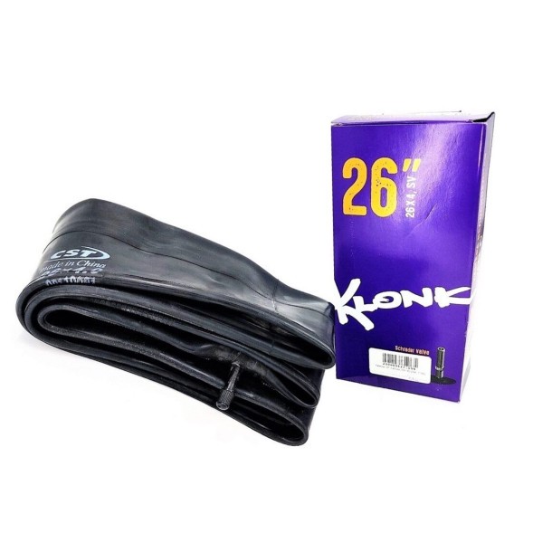 Камера велосипедная Klonk 26x4.00, для FAT, авто-ниппель A/V, S/V, бутил, (CST), box
