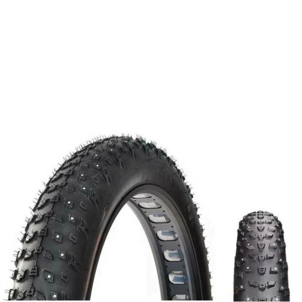 Покрышка Chaoyang 26&amp;quot;х4.00 (100-559) H-5202, FAT, Антипрокол Shark Skin, шипованная (152 шипа), 60TPI, средняя, Black