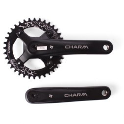 Система шатунов велосипедная Prowheel CHARM PD04S, Narrow Wide (BCD104), 36T, 170 мм, с болтами, алюминиевый, без защиты