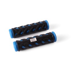 Грипсы велосипедные, 120 мм, резина, с окантовкой, синий