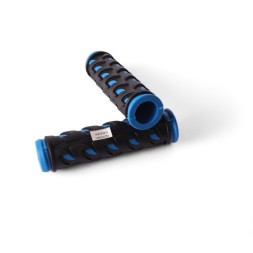 Грипсы велосипедные, 120 мм, резина, с окантовкой, синий