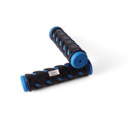 Грипсы велосипедные, 120 мм, резина, с окантовкой, синий