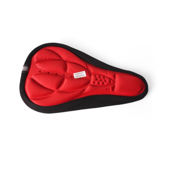 Накладка гелевая на седло, 175x285 мм, красный
