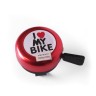 Звонок велосипедный Joy Kie 54BF-06 "I Love my Bike", стандартный, пластик/алюминий, красный