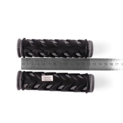 Грипсы велосипедные с окантовкой, 120 мм, резиновые, серые