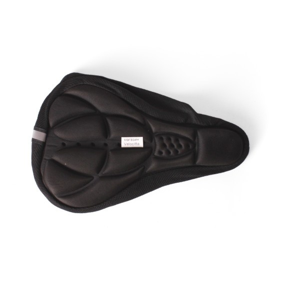 Накладка на седло, гелевая, 175x285 мм, черный